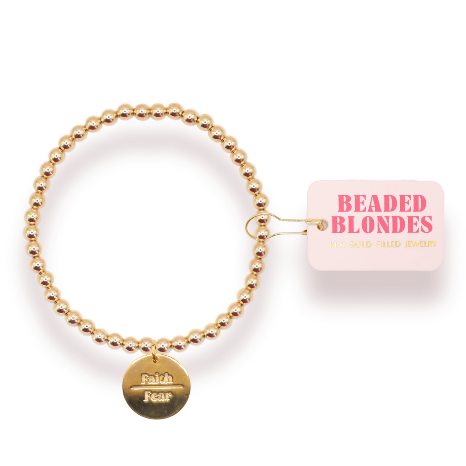 Faith Over Fear Charm Bracelet