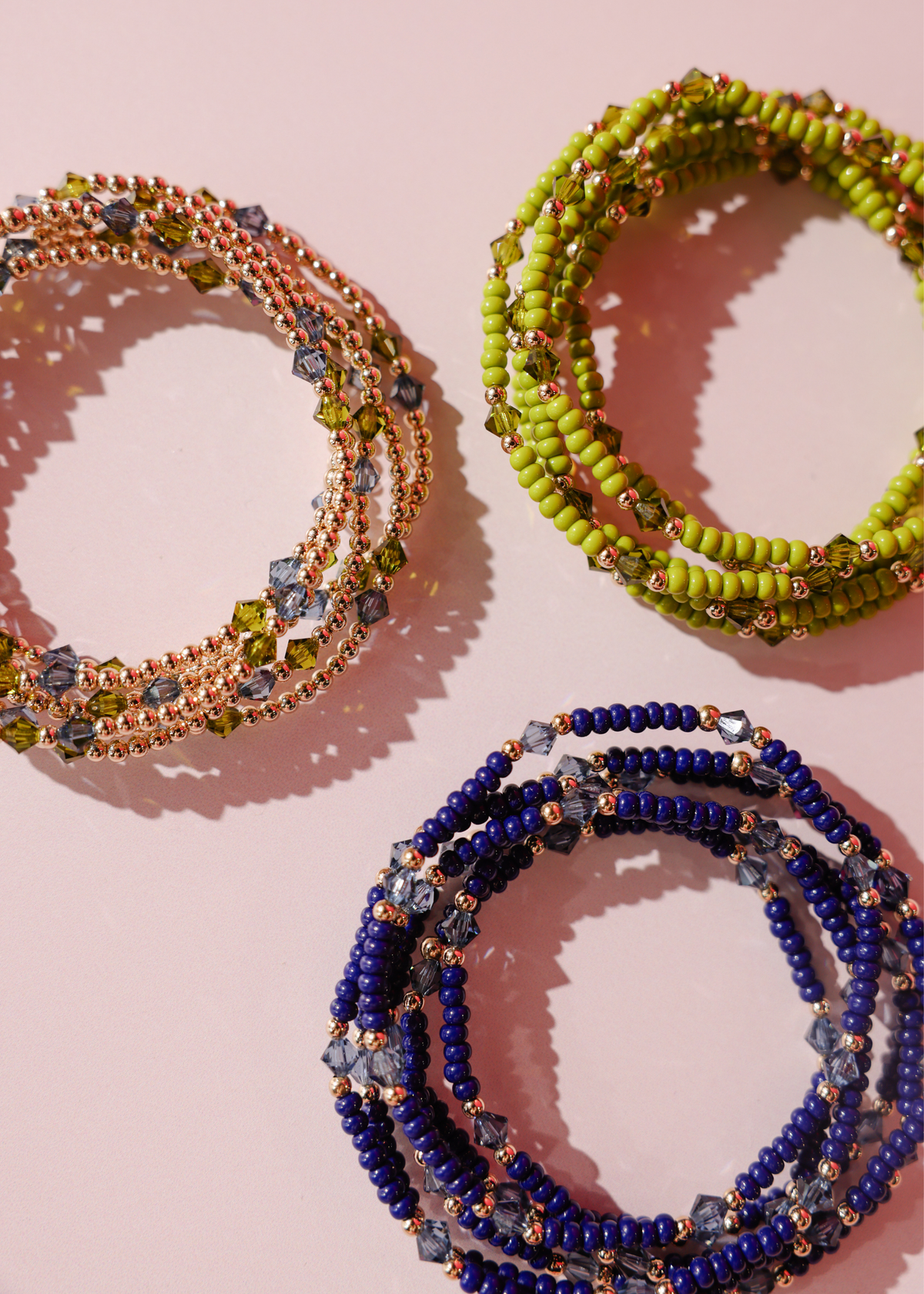 Charlotte Bracelet in Denim and Olive