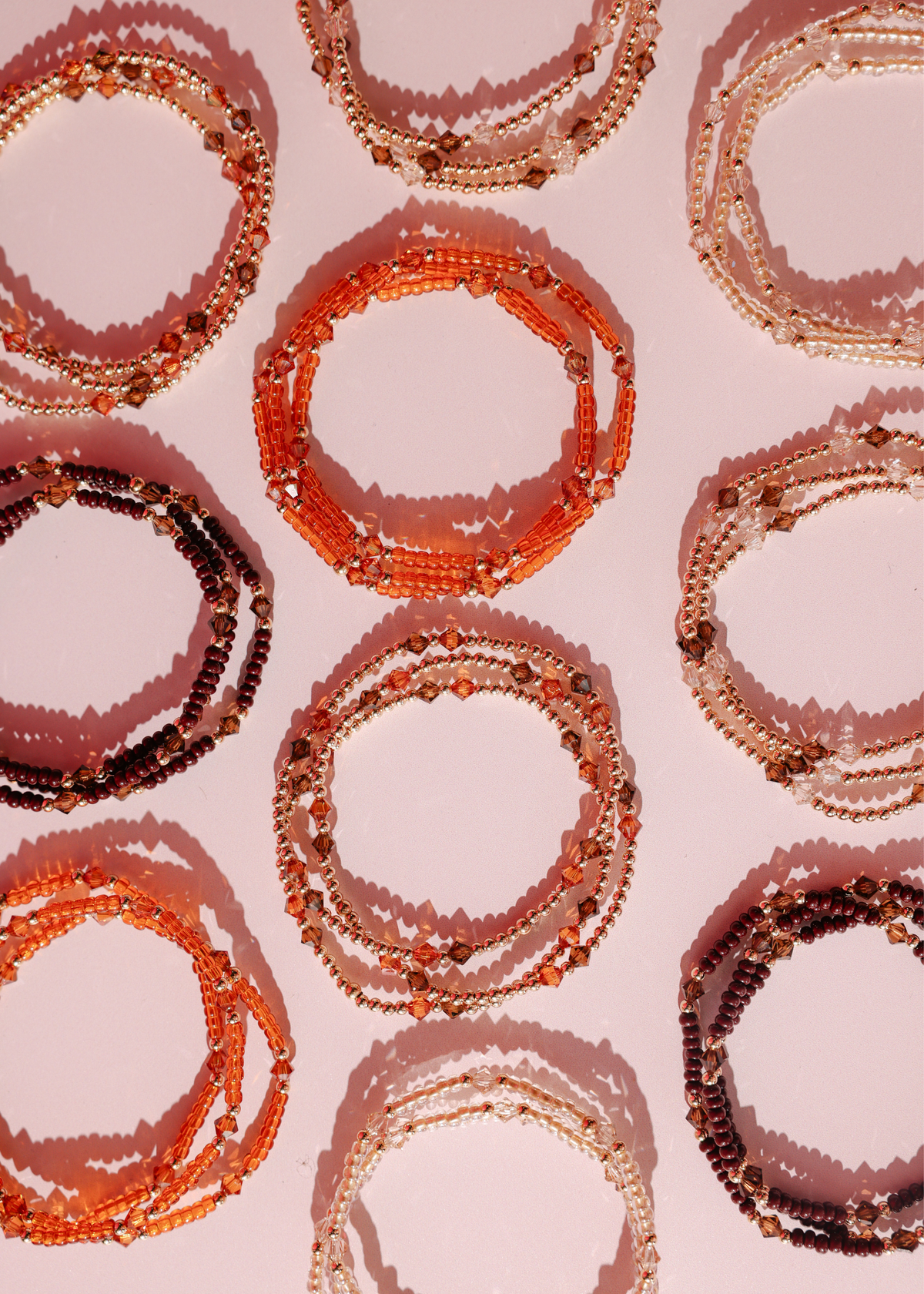 Charlotte Bracelet in Mocha and Terracotta