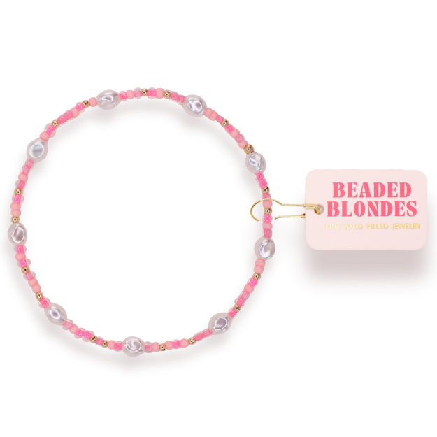 Flamingo Sprinkle Pearl Anklet