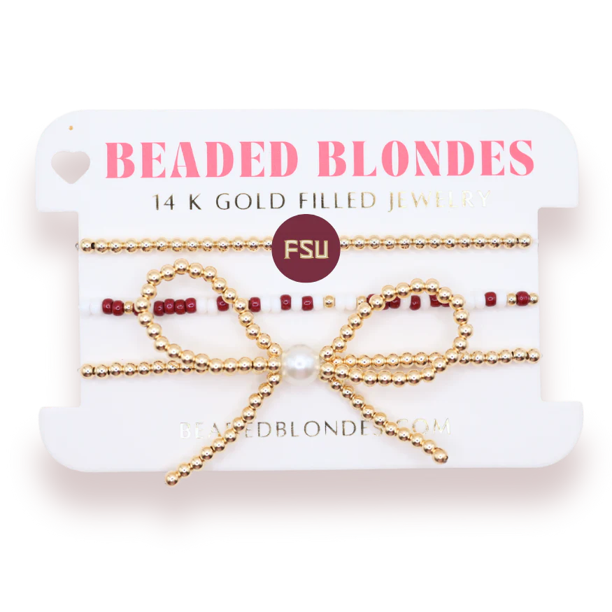 Florida State Logo Bow Stack of 3