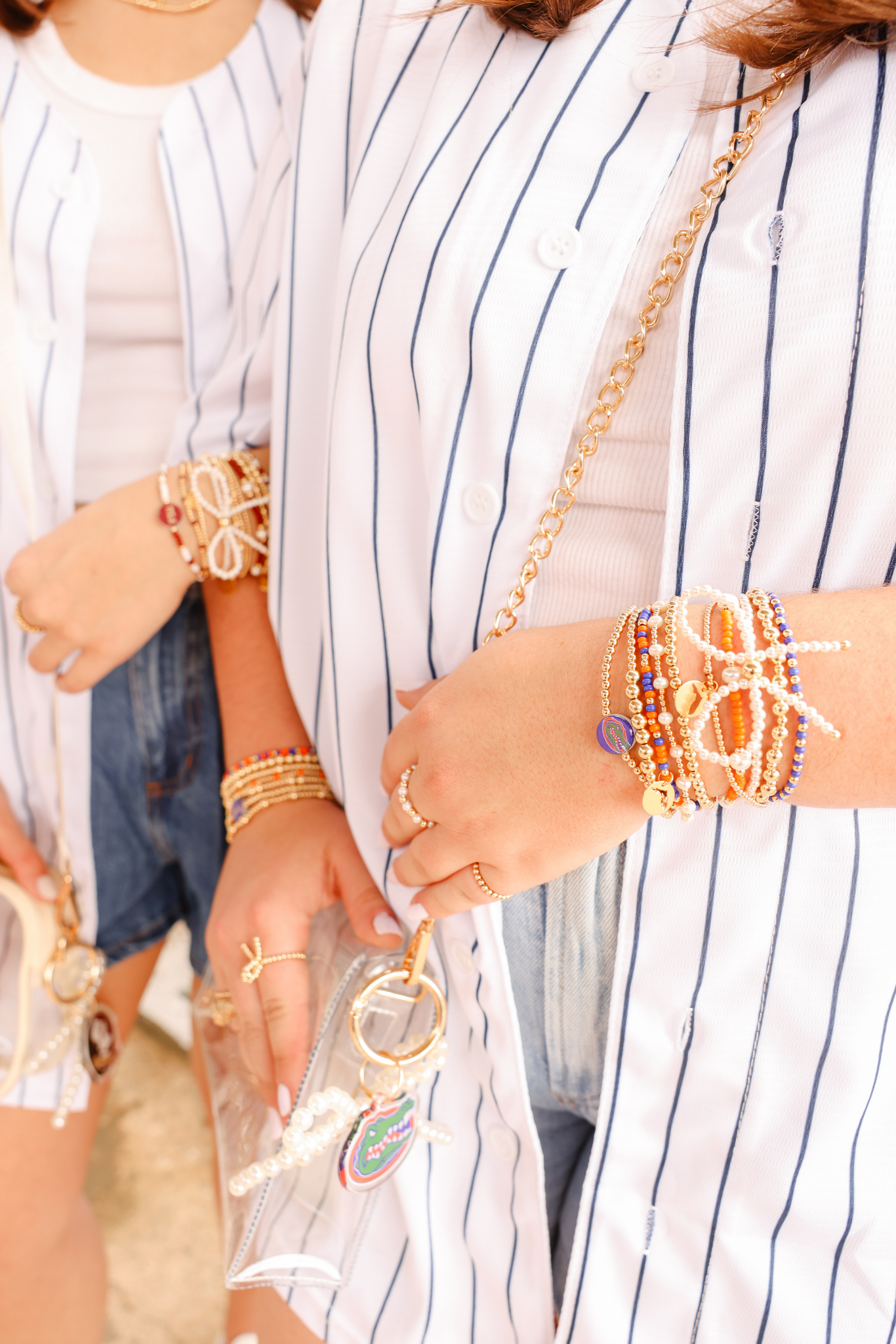 Florida Logo Flip Bracelet on Gold