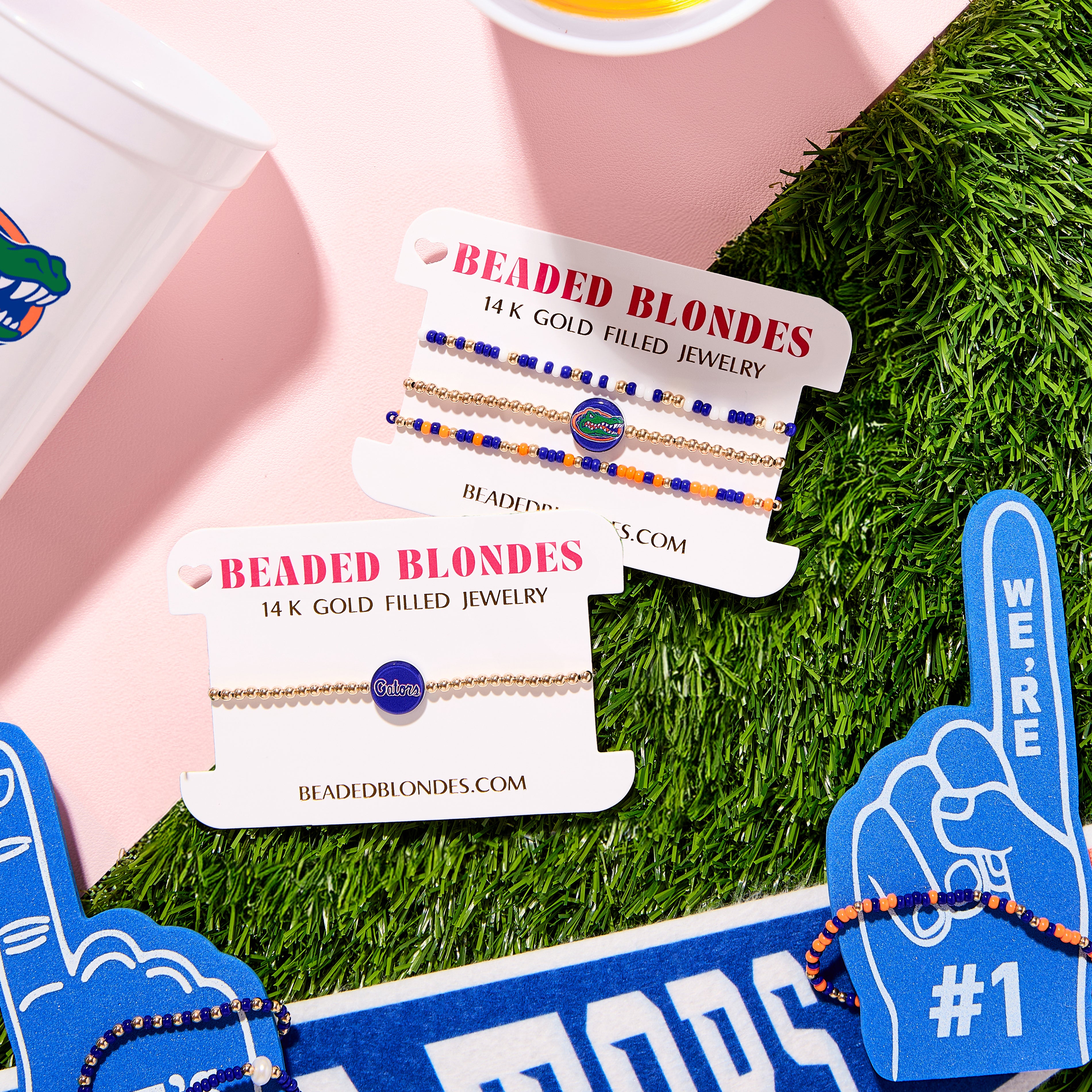 Florida/Gators Logo + Sprinkle Bracelet Stack