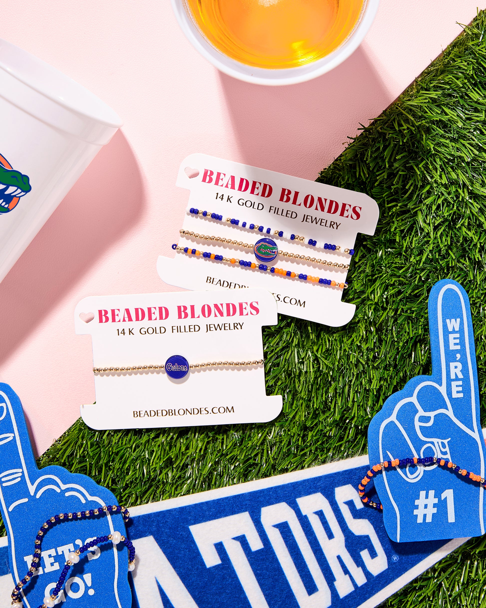 Florida/Gators Logo + Sprinkle Bracelet Stack