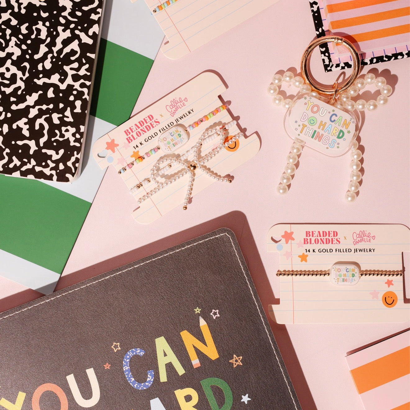 You Can Do Hard Things Bracelet on Color