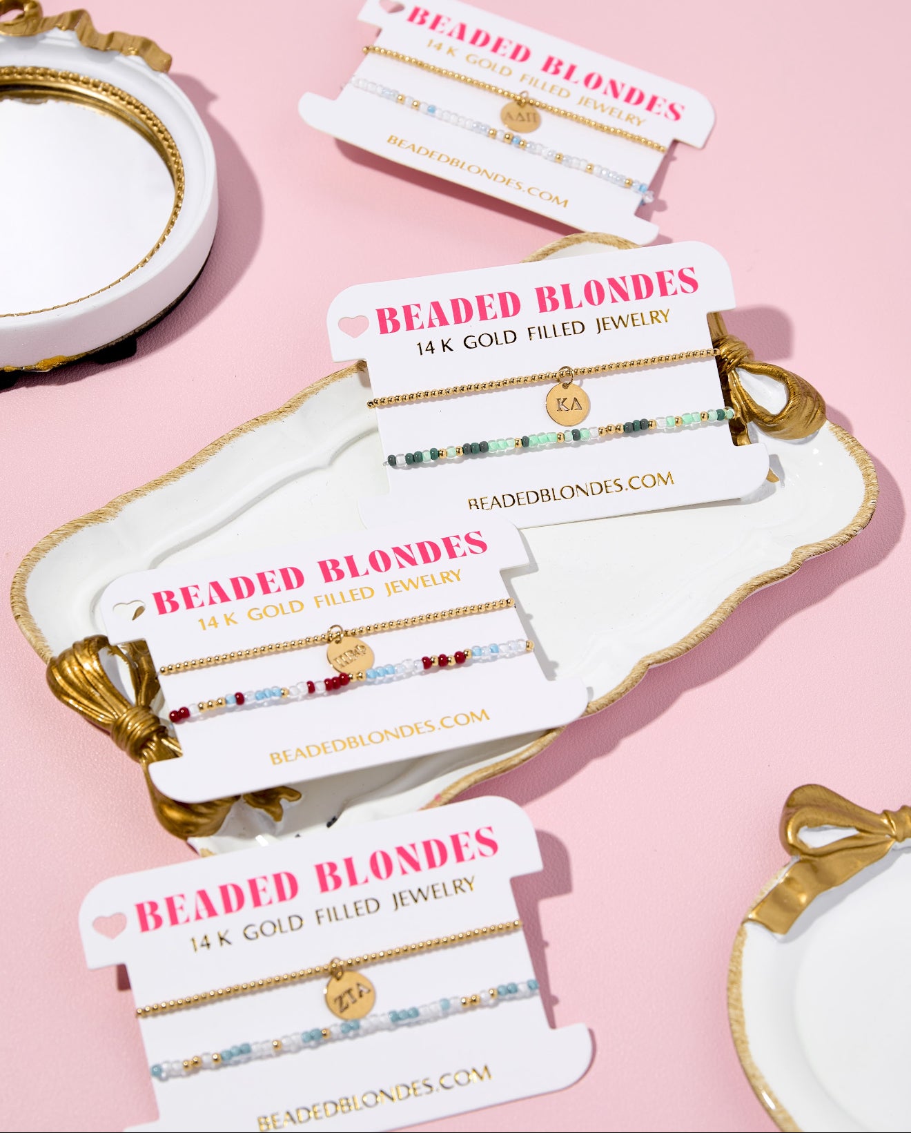 Zeta Tau Alpha Sprinkle Charm Bracelet