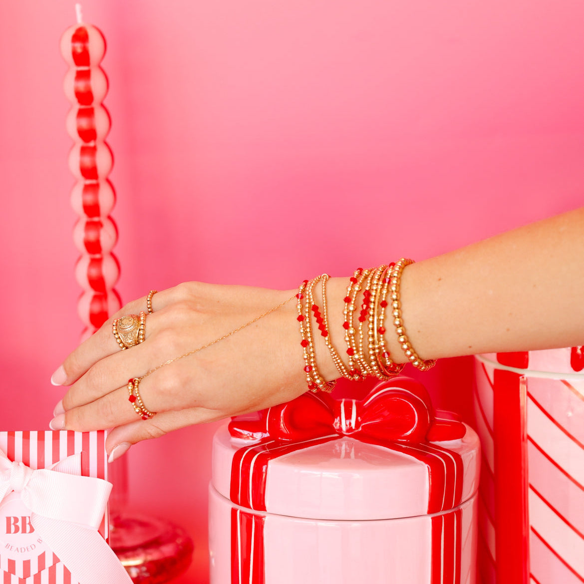 Bright Red June Ring