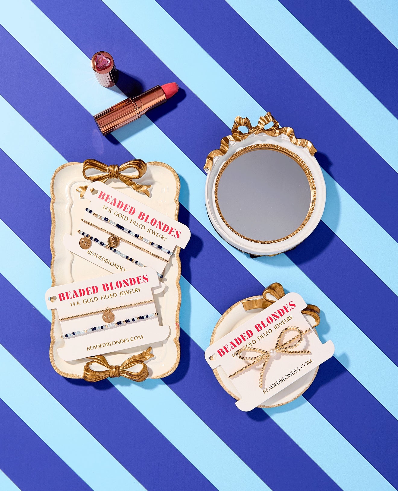 Kappa Kappa Gamma Sprinkle + Charm Bracelet Stack