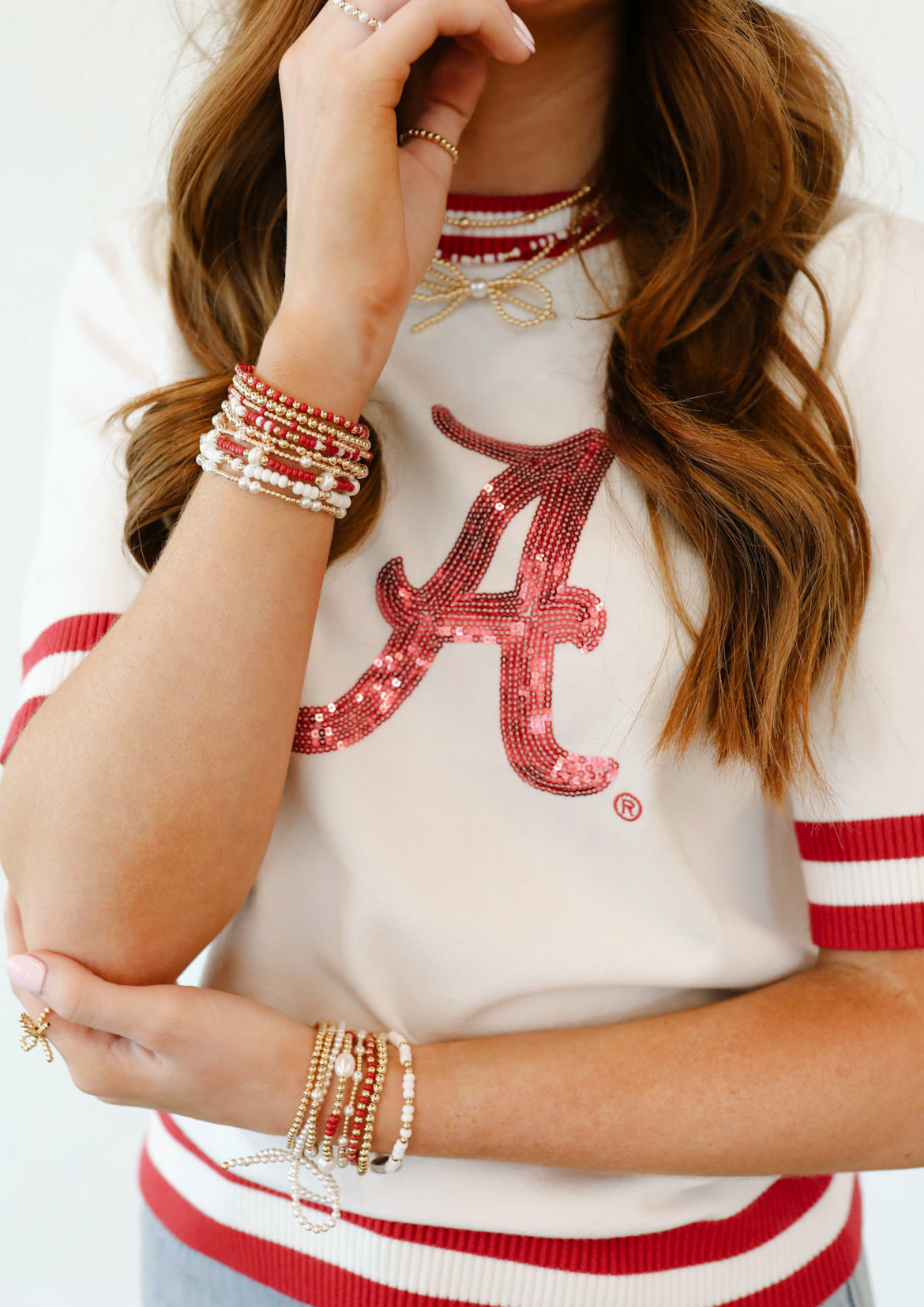 Crimson Red Dainty Poppi Bracelet