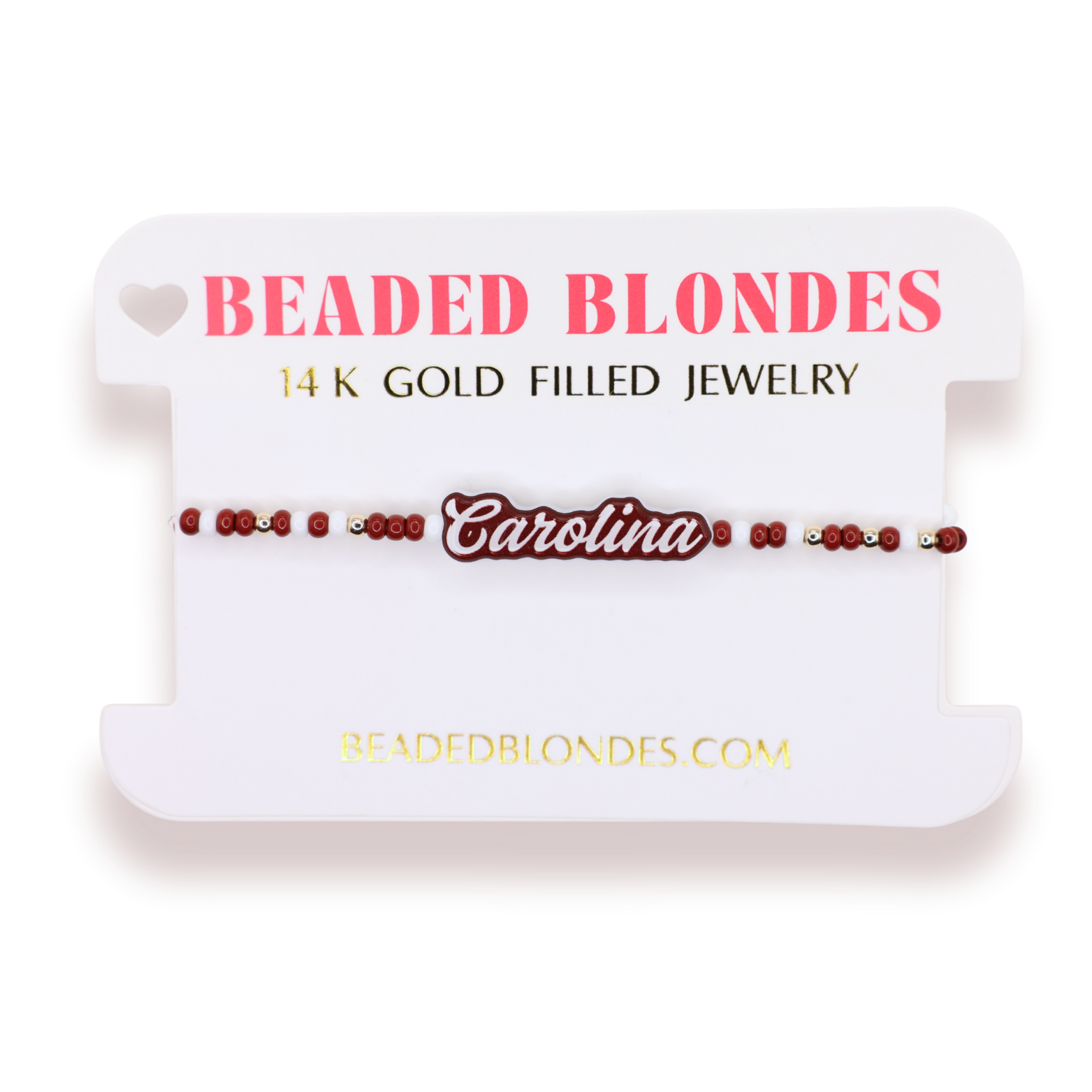 Carolina Word Bracelet on Color