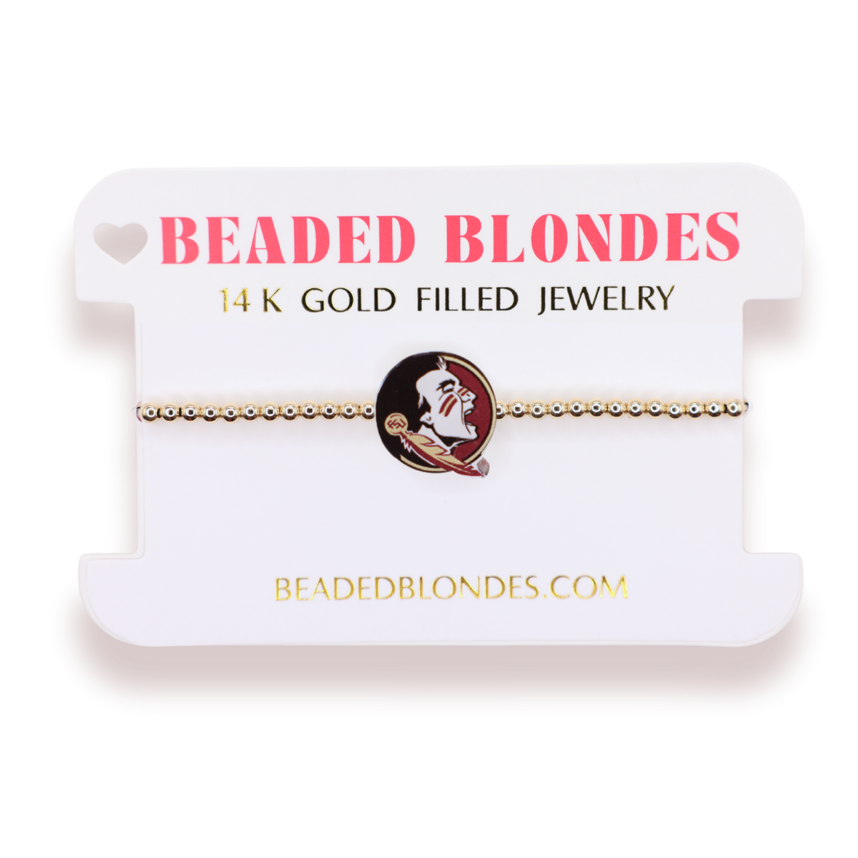 Florida State Logo Bracelet on Gold