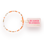 Orange and White Sprinkle Bracelet (Kids Size)