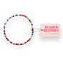 Red and Blues Sprinkle Bracelet (Kids Size)