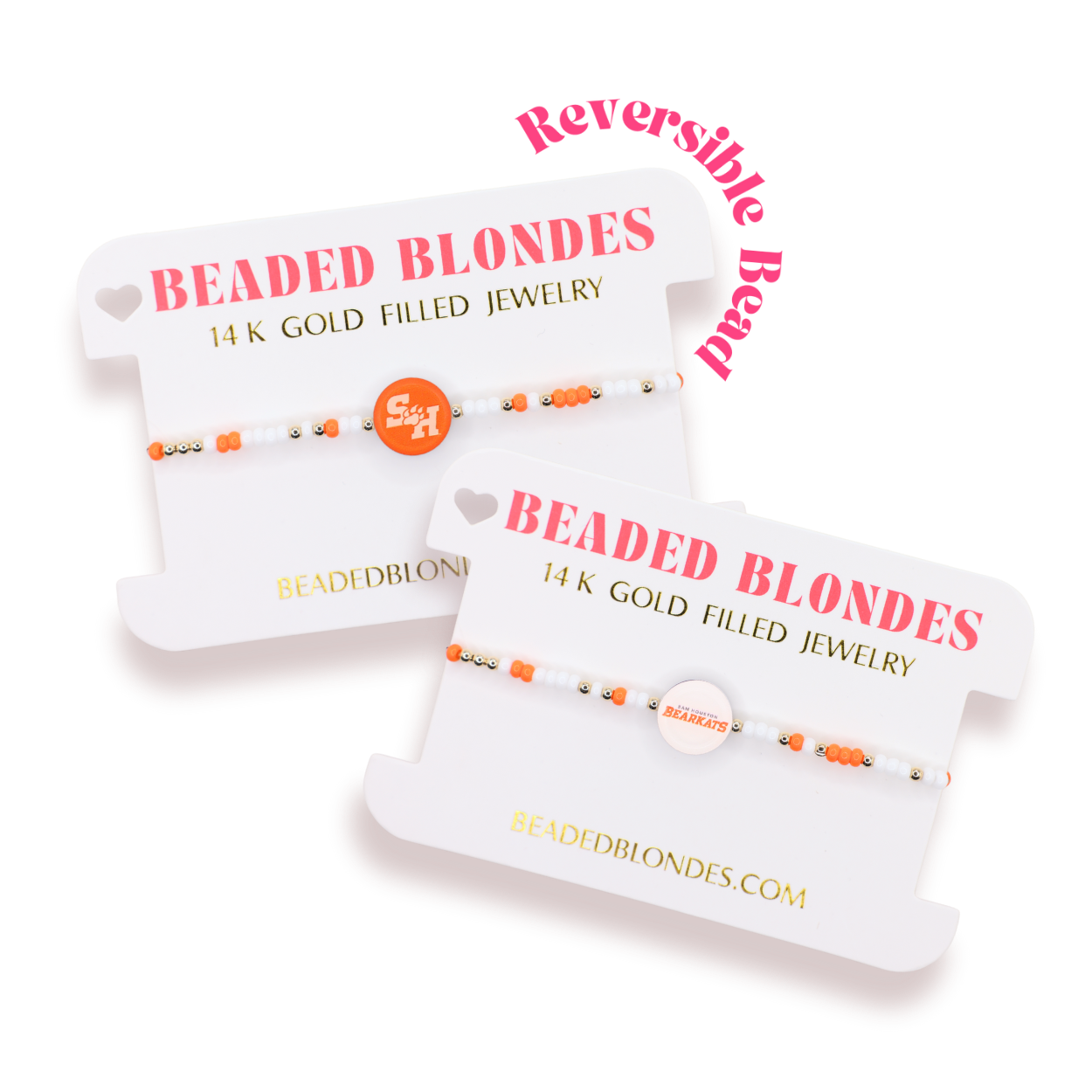 Sam Houston State University Logo Flip Bracelet on Color