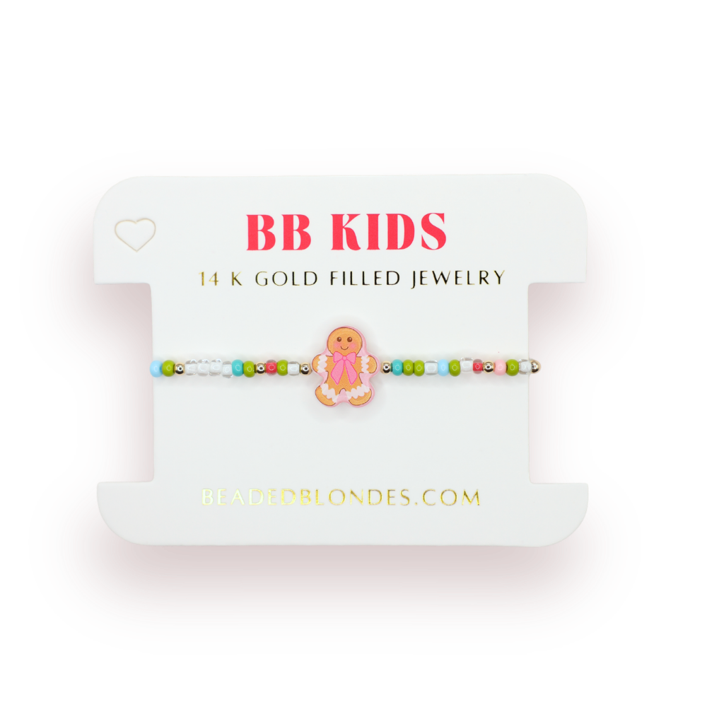 Gingerbread Man Bracelet on Color (Kids Size)