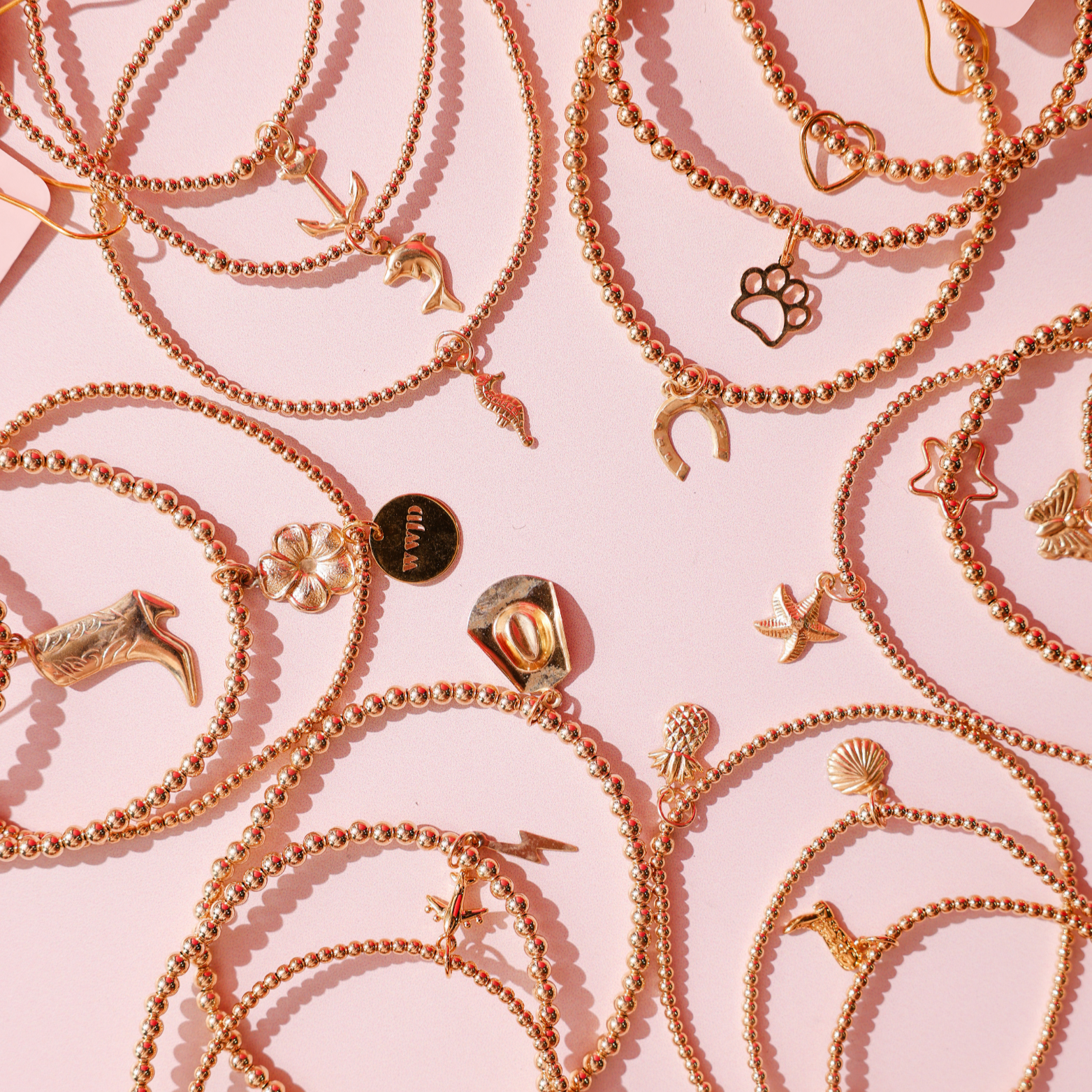 Mystery Gold Charm Bracelet