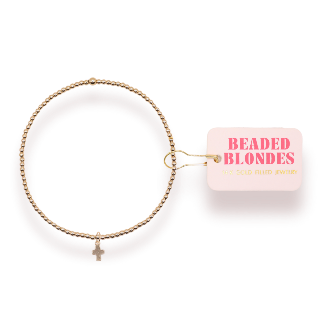Mini Cross Charm Bracelet