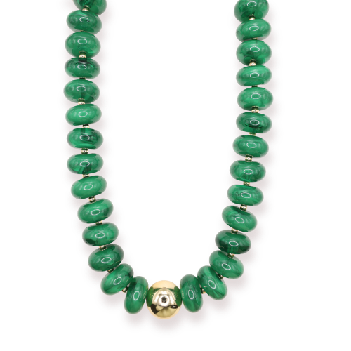Dark Green Gumball Necklace