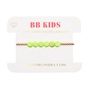 Custom Green Pastel Letter Bracelet (Kids Size)