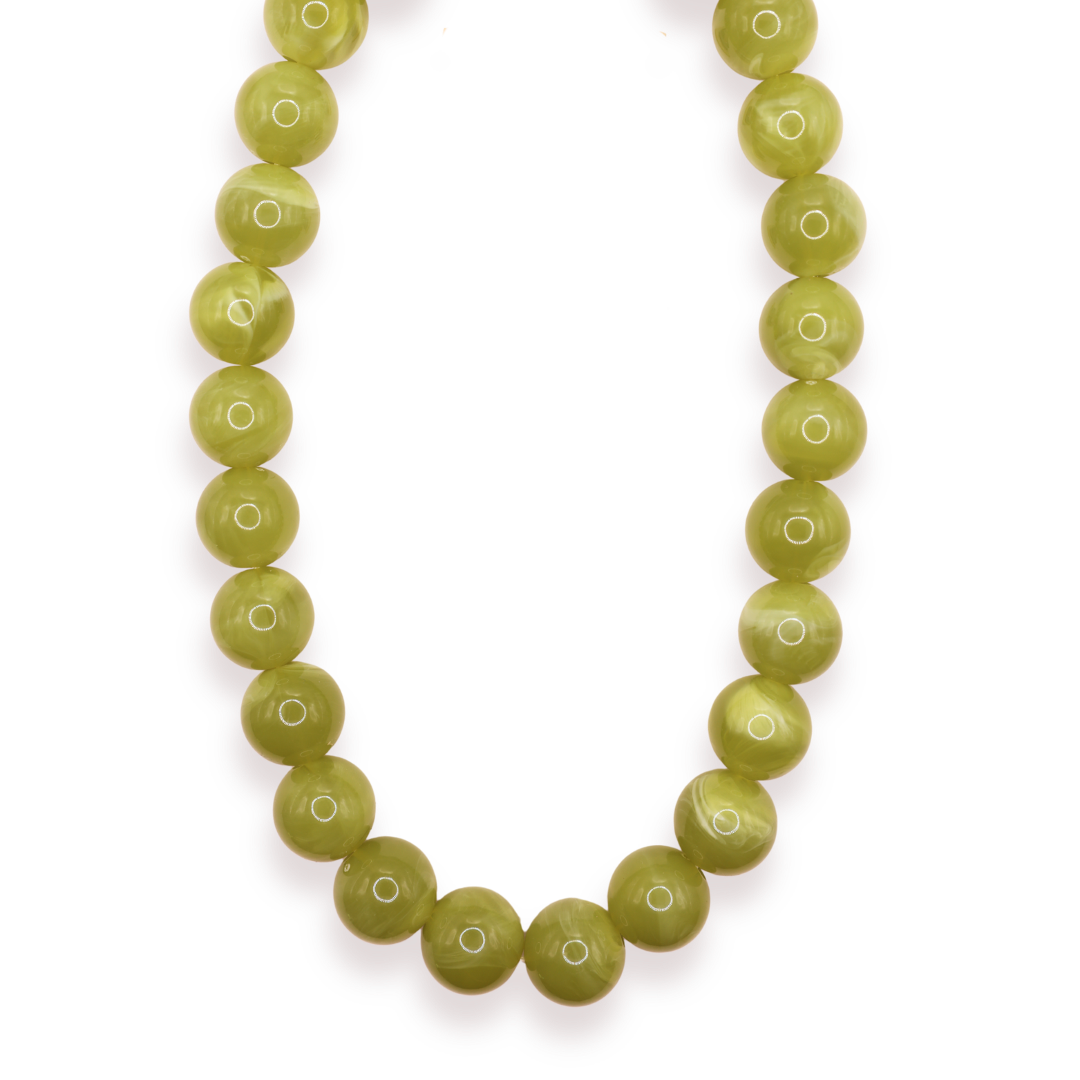 Chartreuse Gumball Necklace