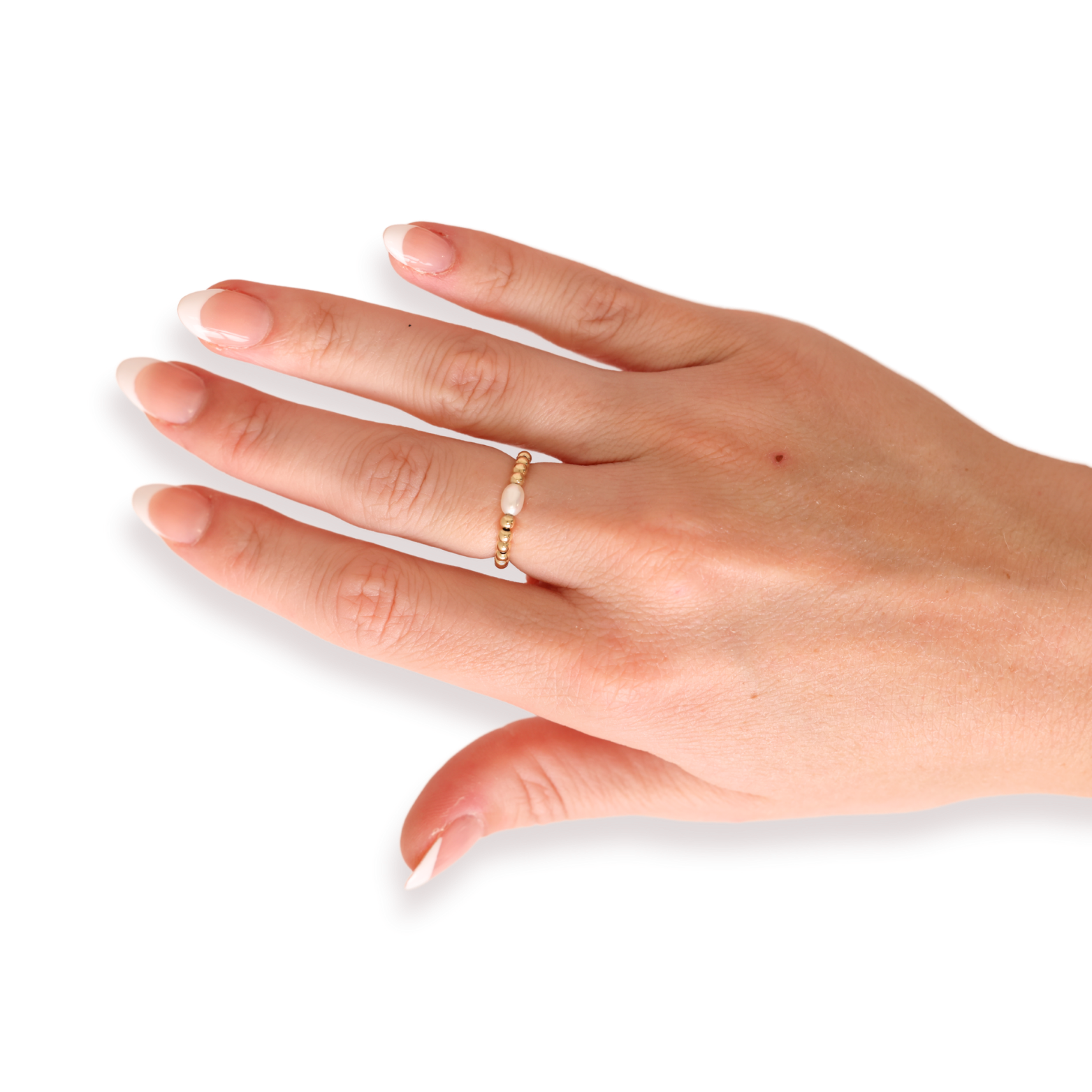 Haley Pearl Ring in Gold