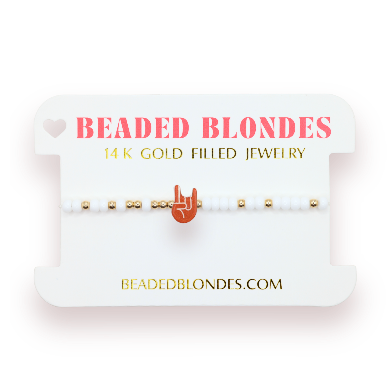 Hook Em Hand Sign Bracelet (Sale)