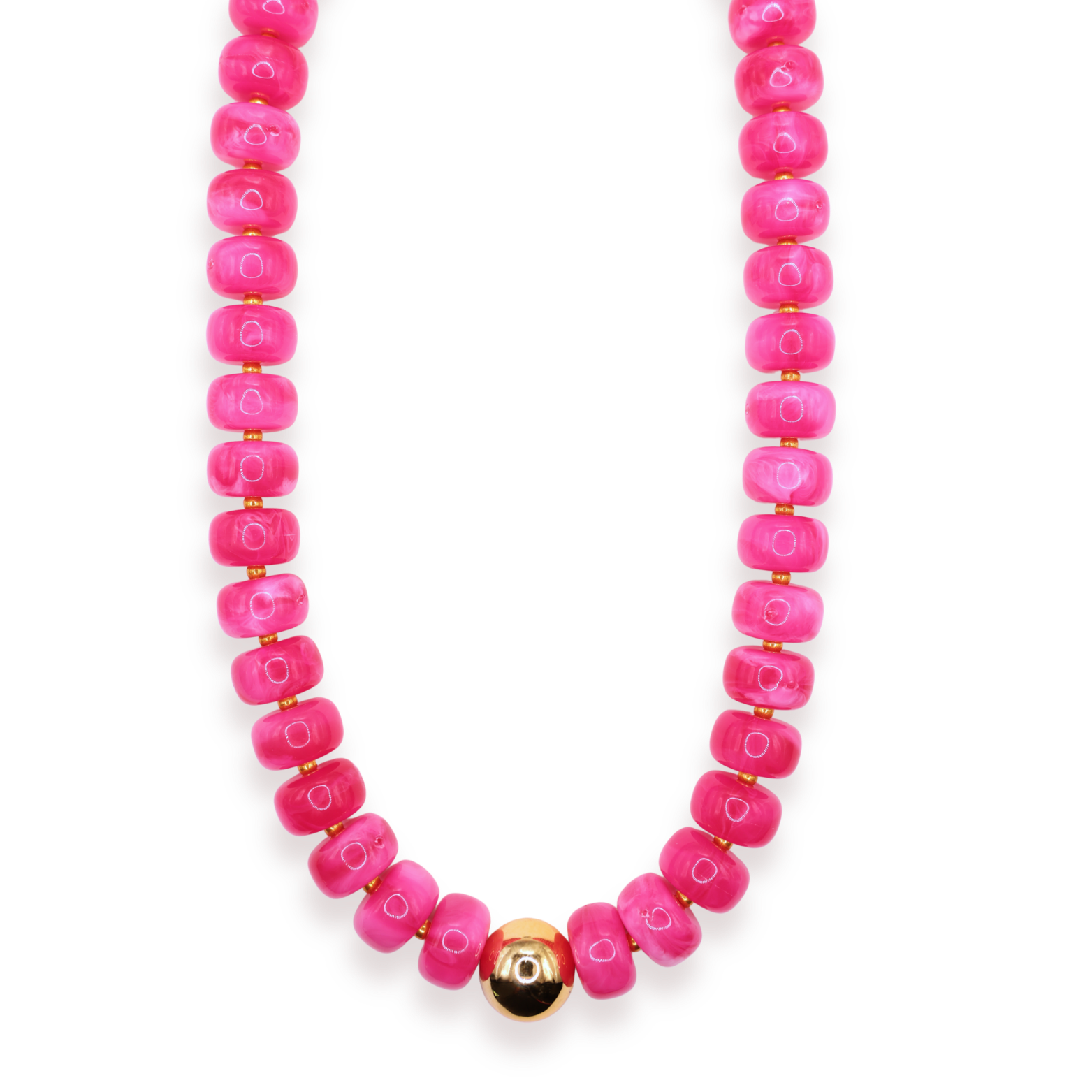 Hot Pink Gumball Necklace