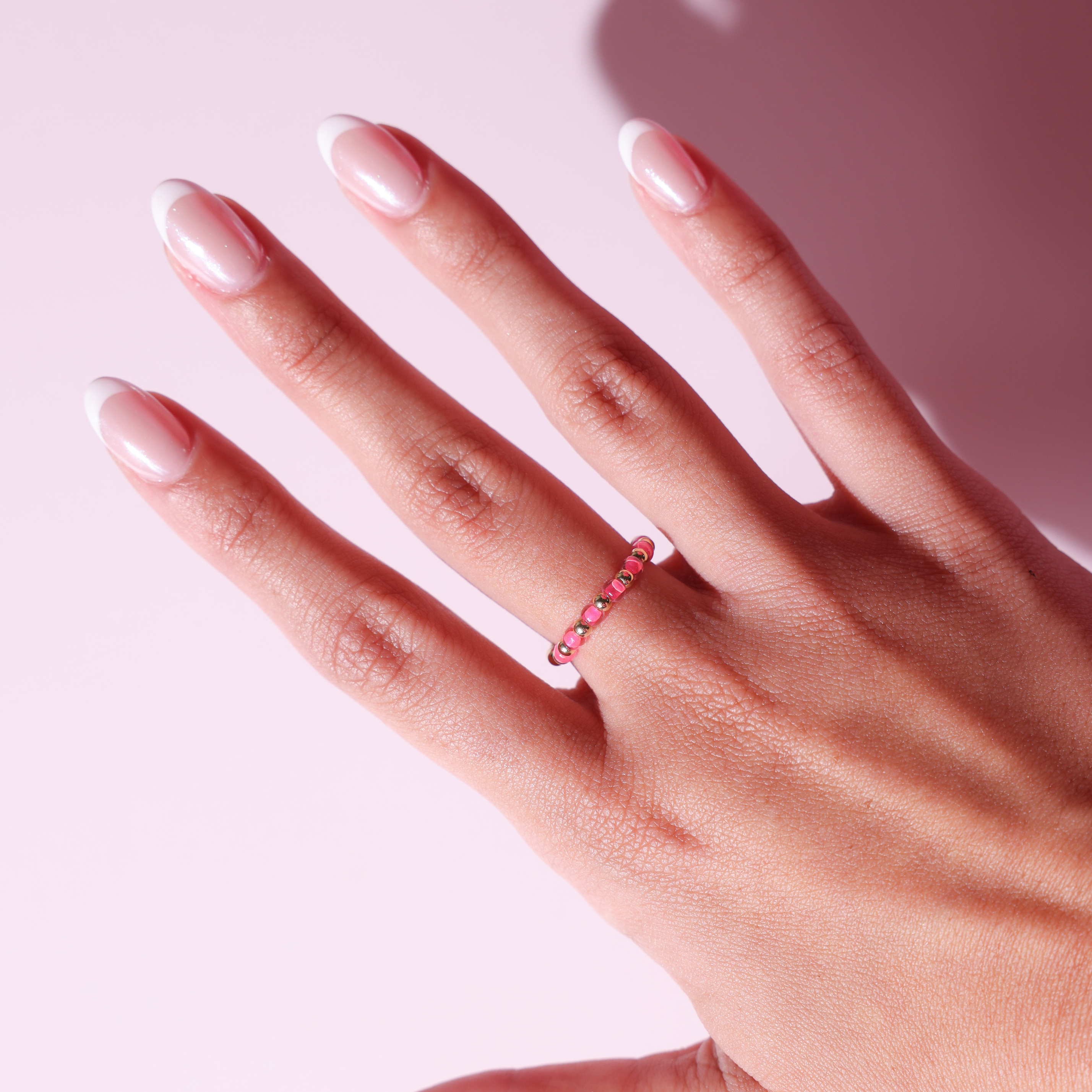 The Poppi Ring in Hot Pink