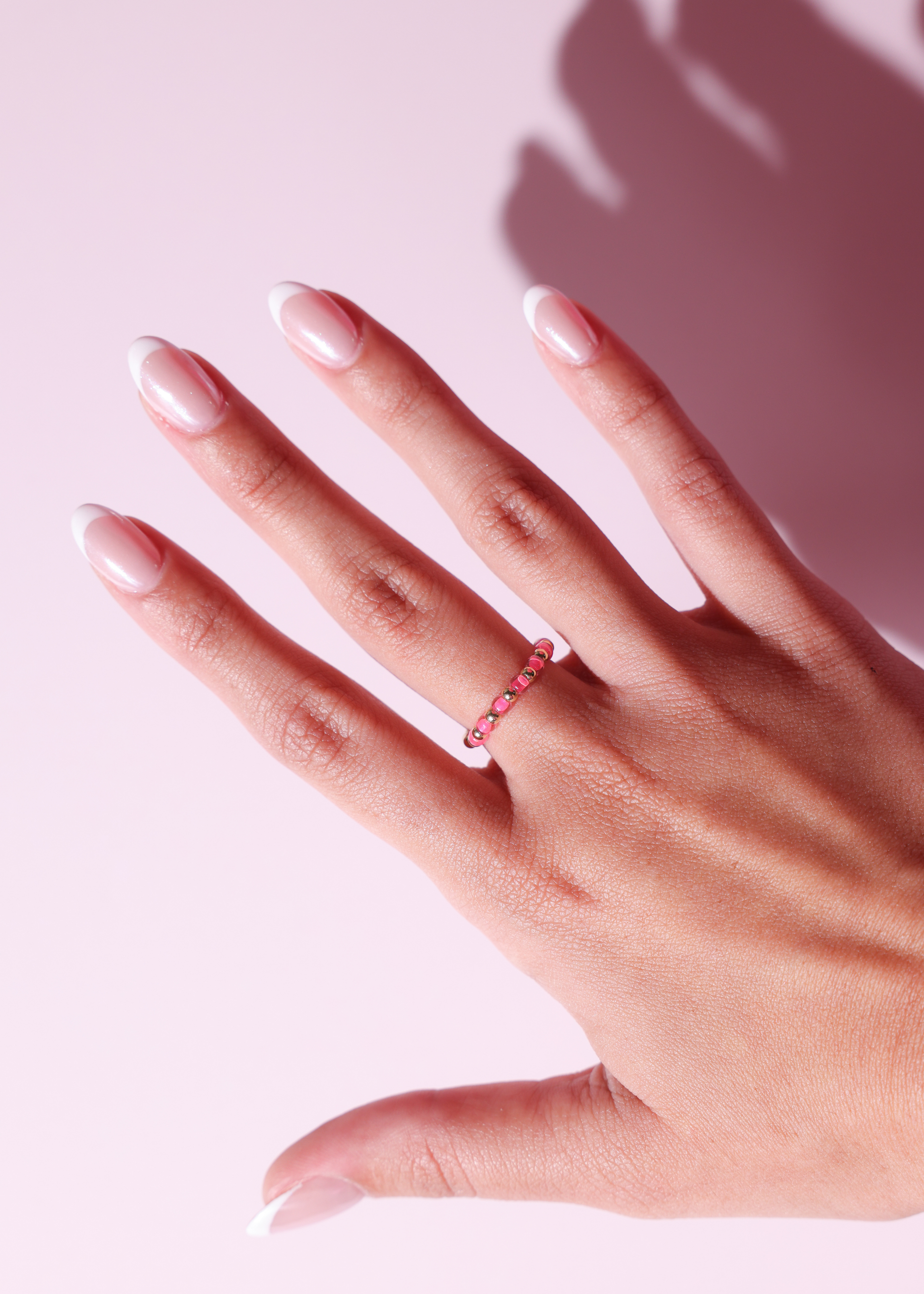 The Poppi Ring in Hot Pink