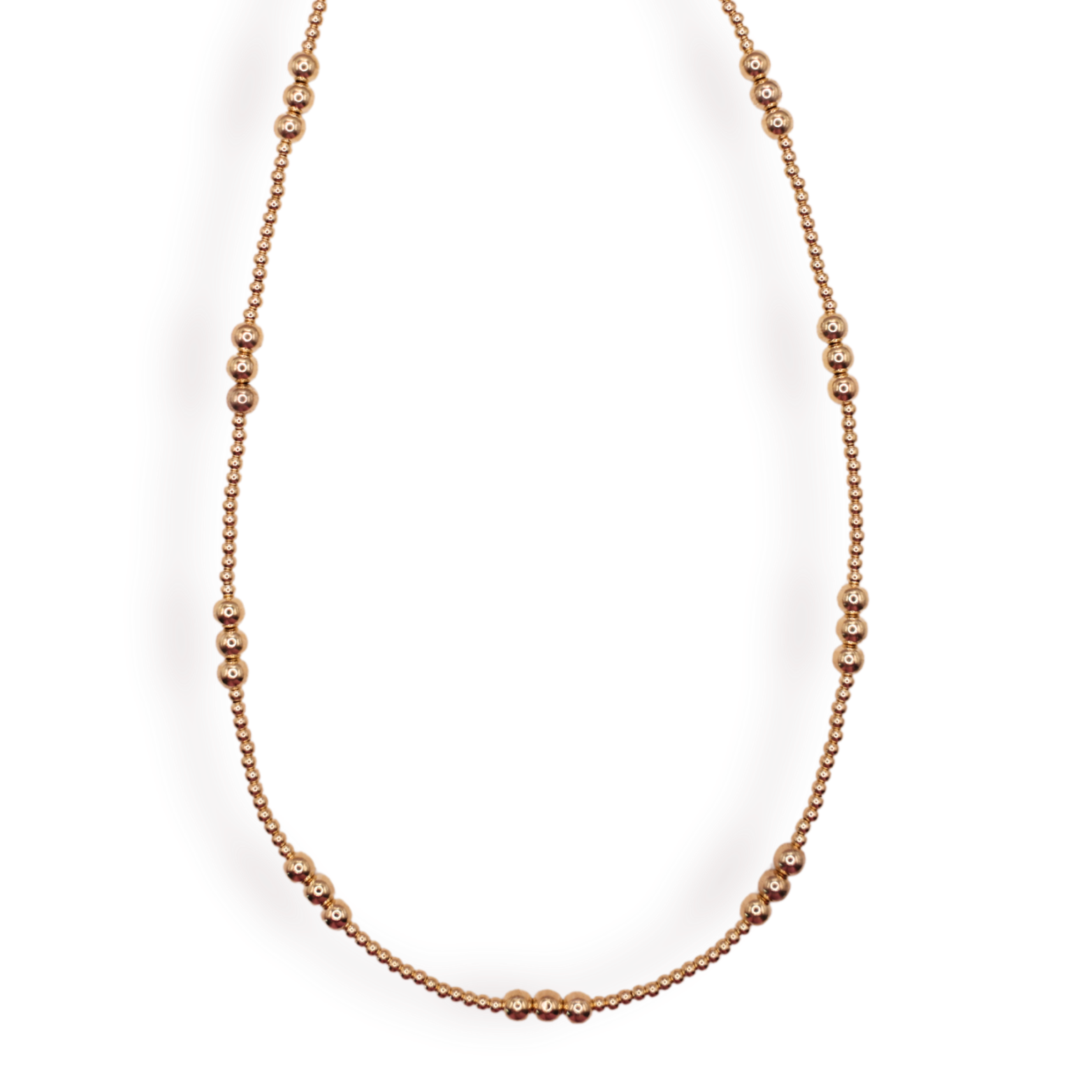 ILY Gold Beaded Necklace