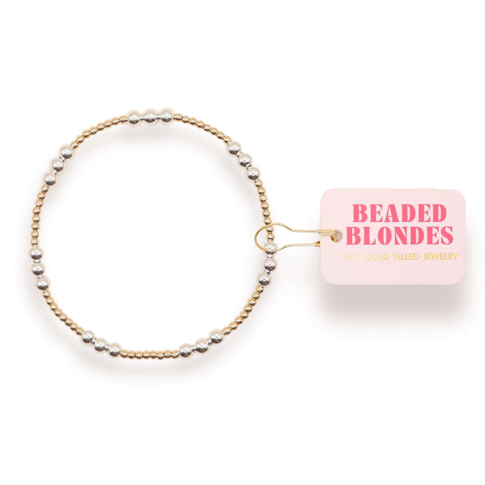 ILY Gold with Silver Bracelet