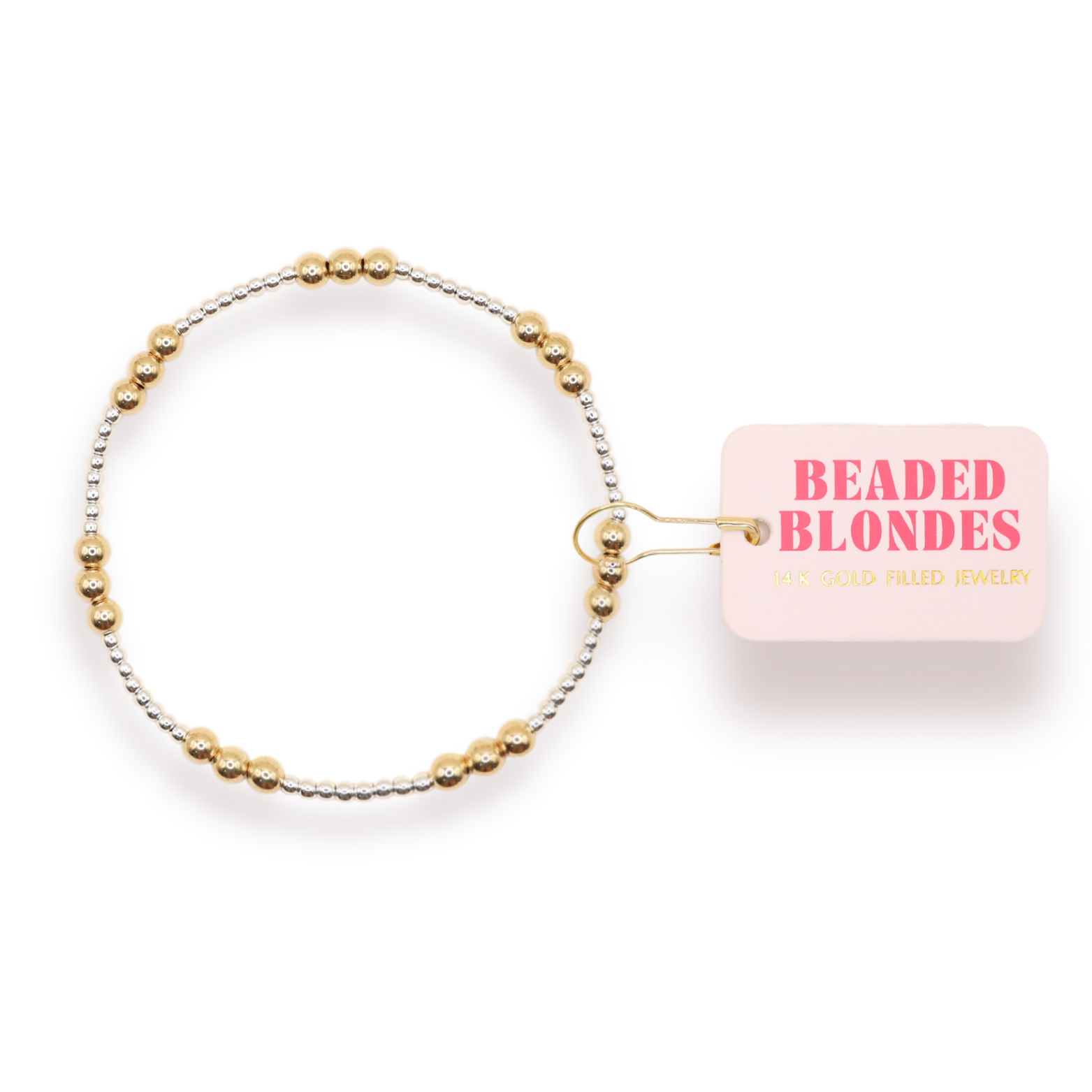 ILY Silver with Gold Bracelet