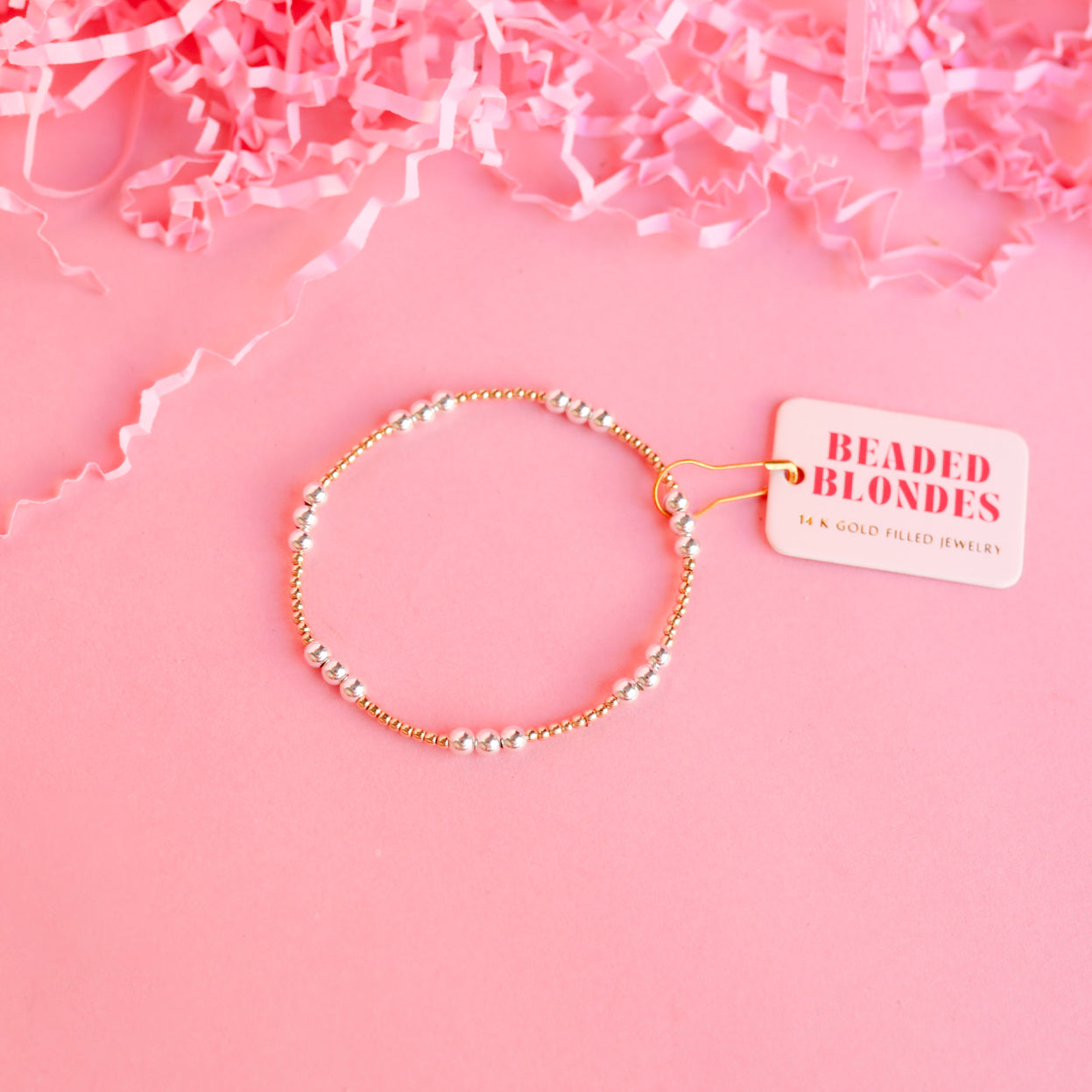 ILY Gold with Silver Bracelet