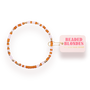 Burnt Orange and White Sprinkle Bracelet