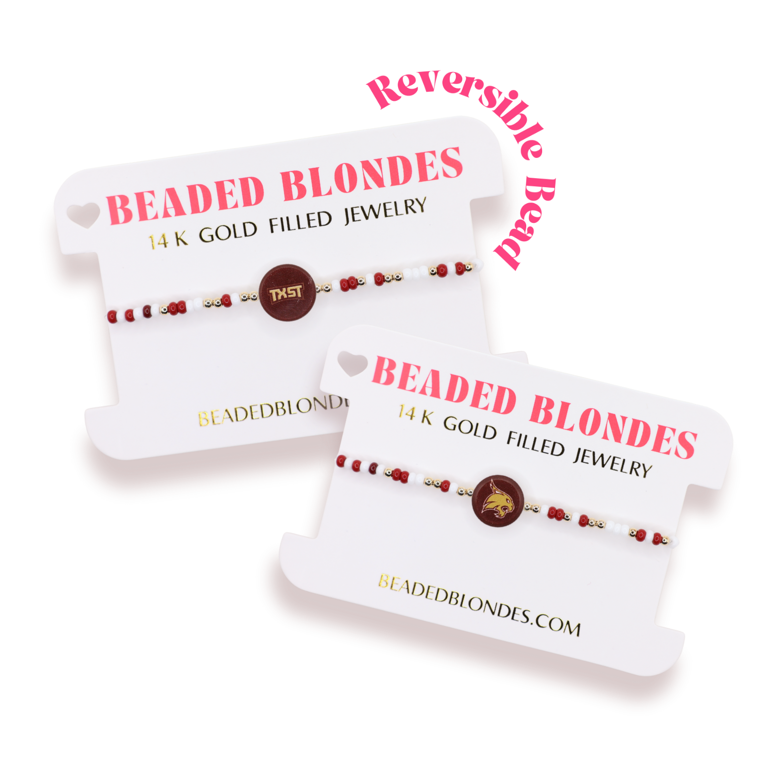 TXST Logo Flip Bracelet on Color