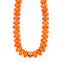 Bright Orange Gumball Necklace