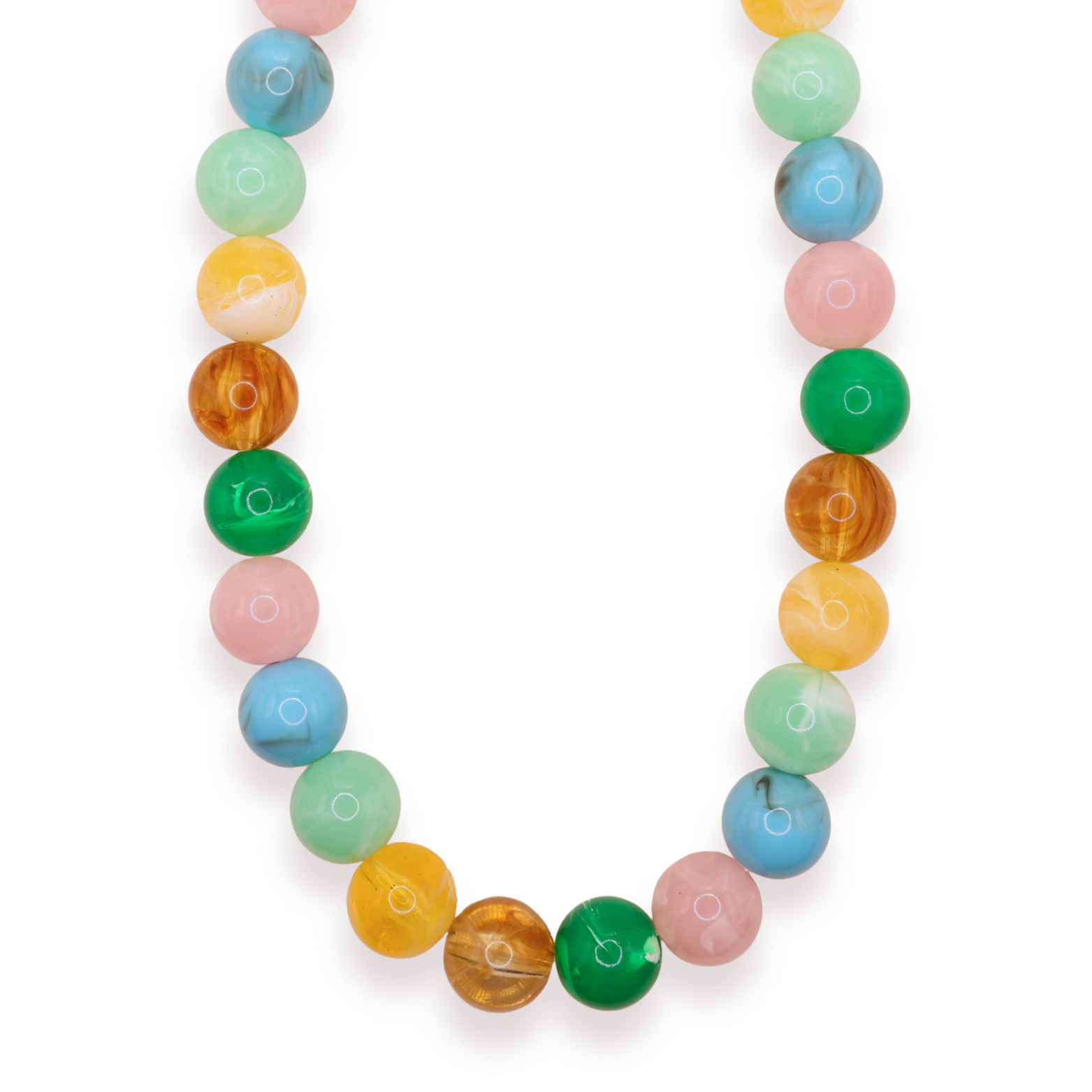 Pastel Multicolor Gumball Necklace