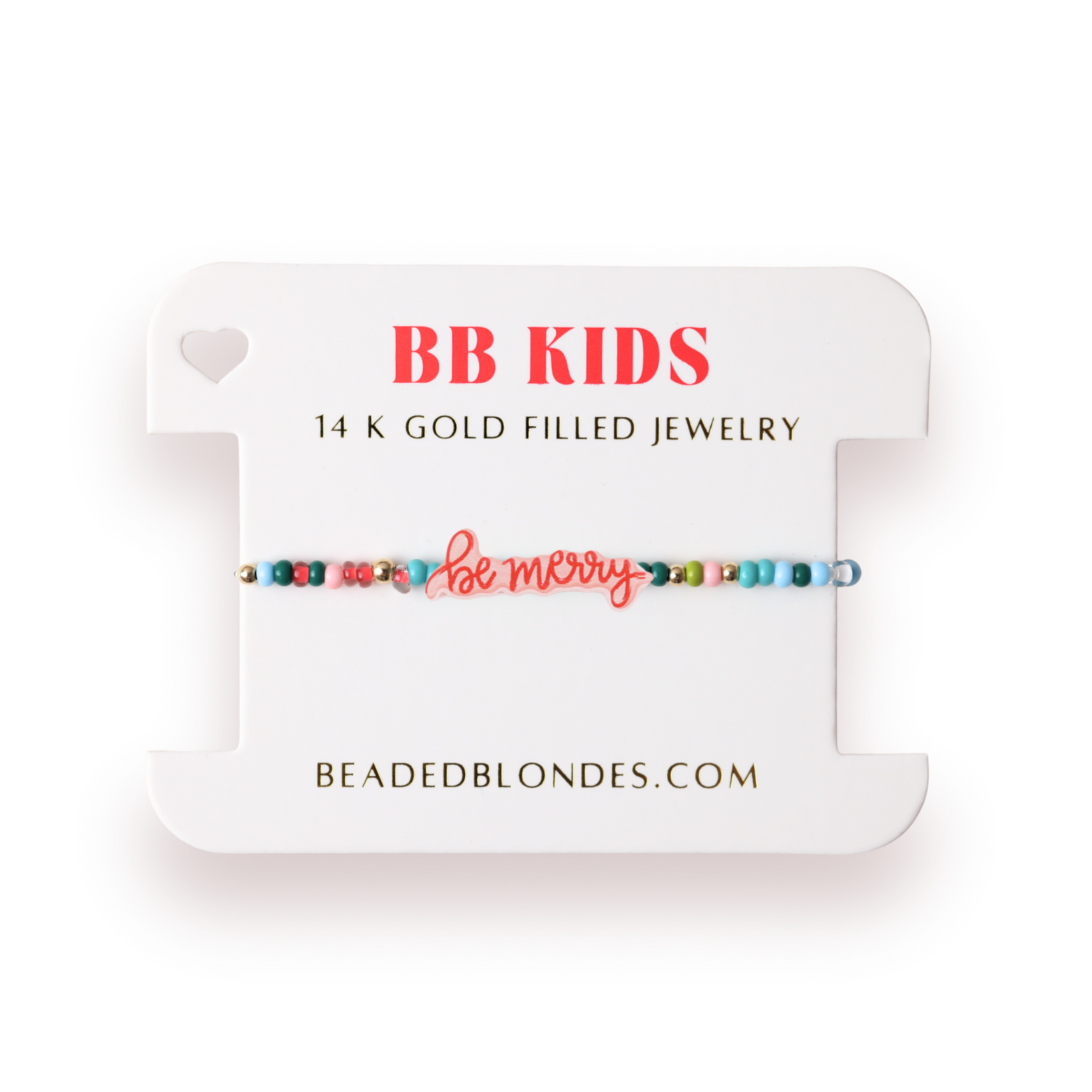 Be Merry on Christmas Sprinkle Bracelet (Kids Size)