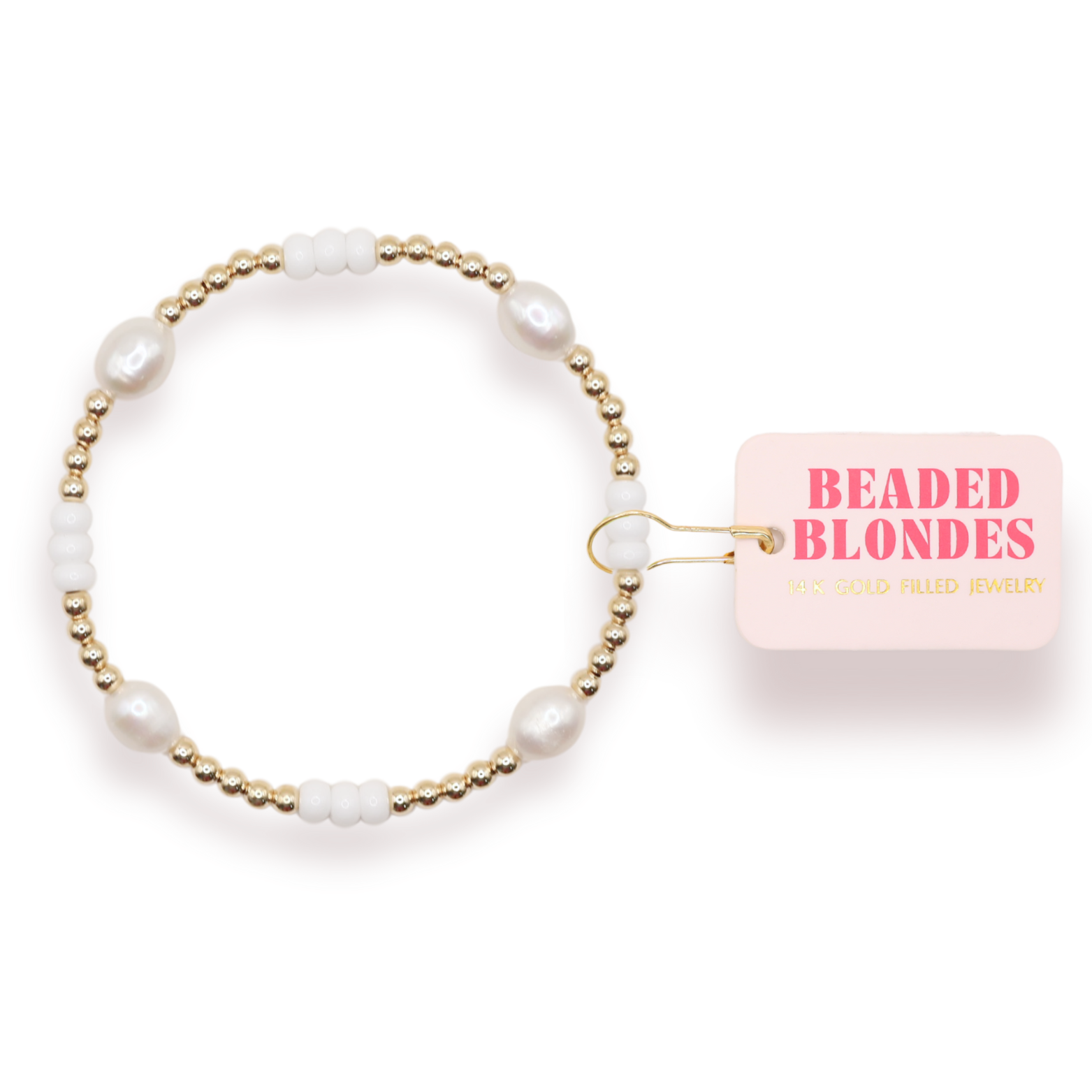 Pearl Poppi Bracelet in White (Kids Size)