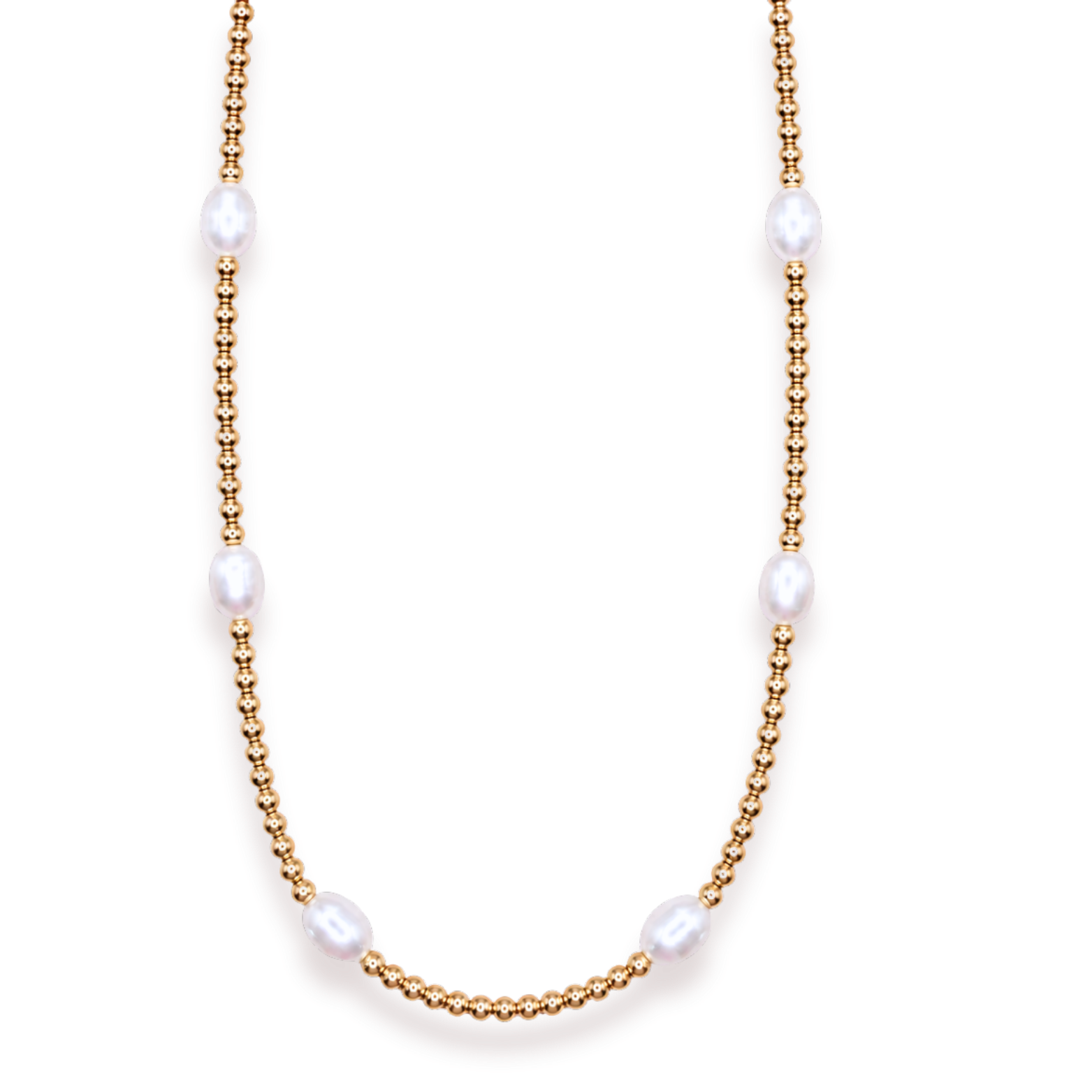 Pearl Poppi Beaded Stretch Necklace