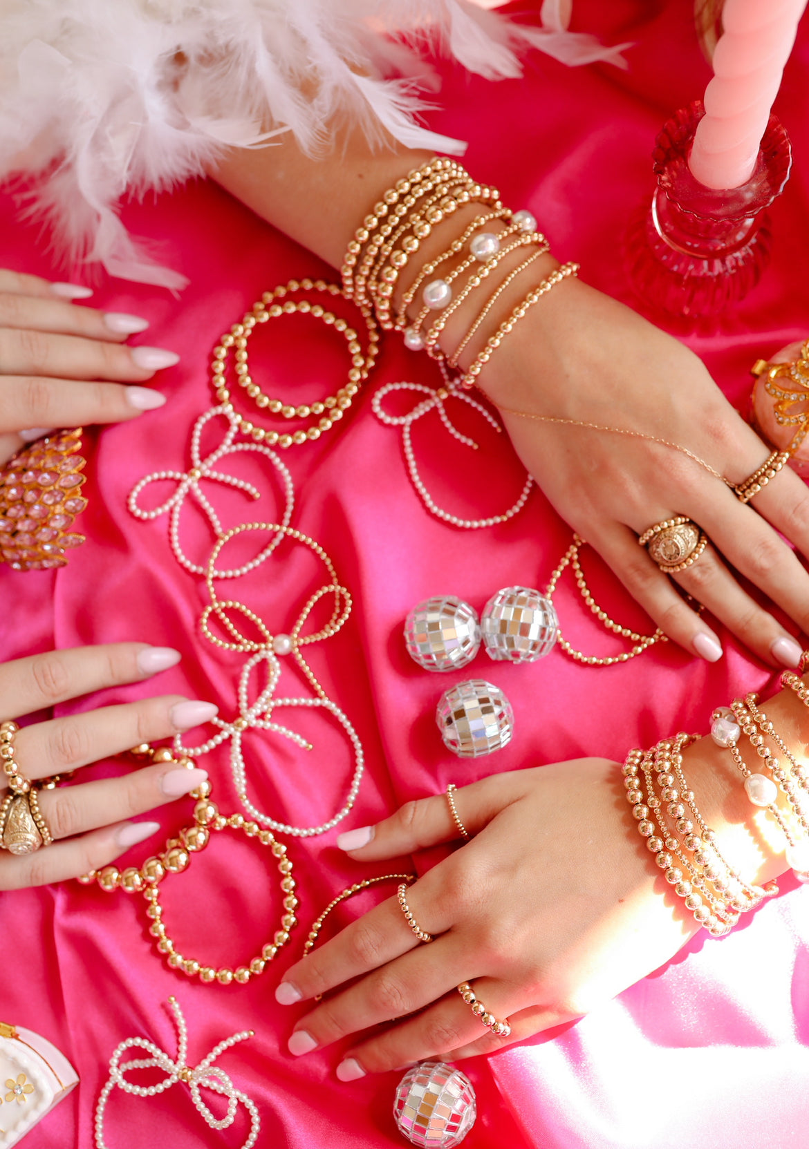 4MM Gold Beaded Ring