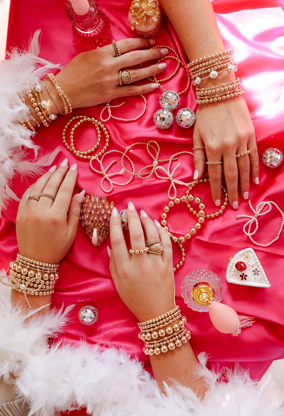 4MM Gold Beaded Ring