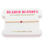 July Ruby Birthstone Bracelet