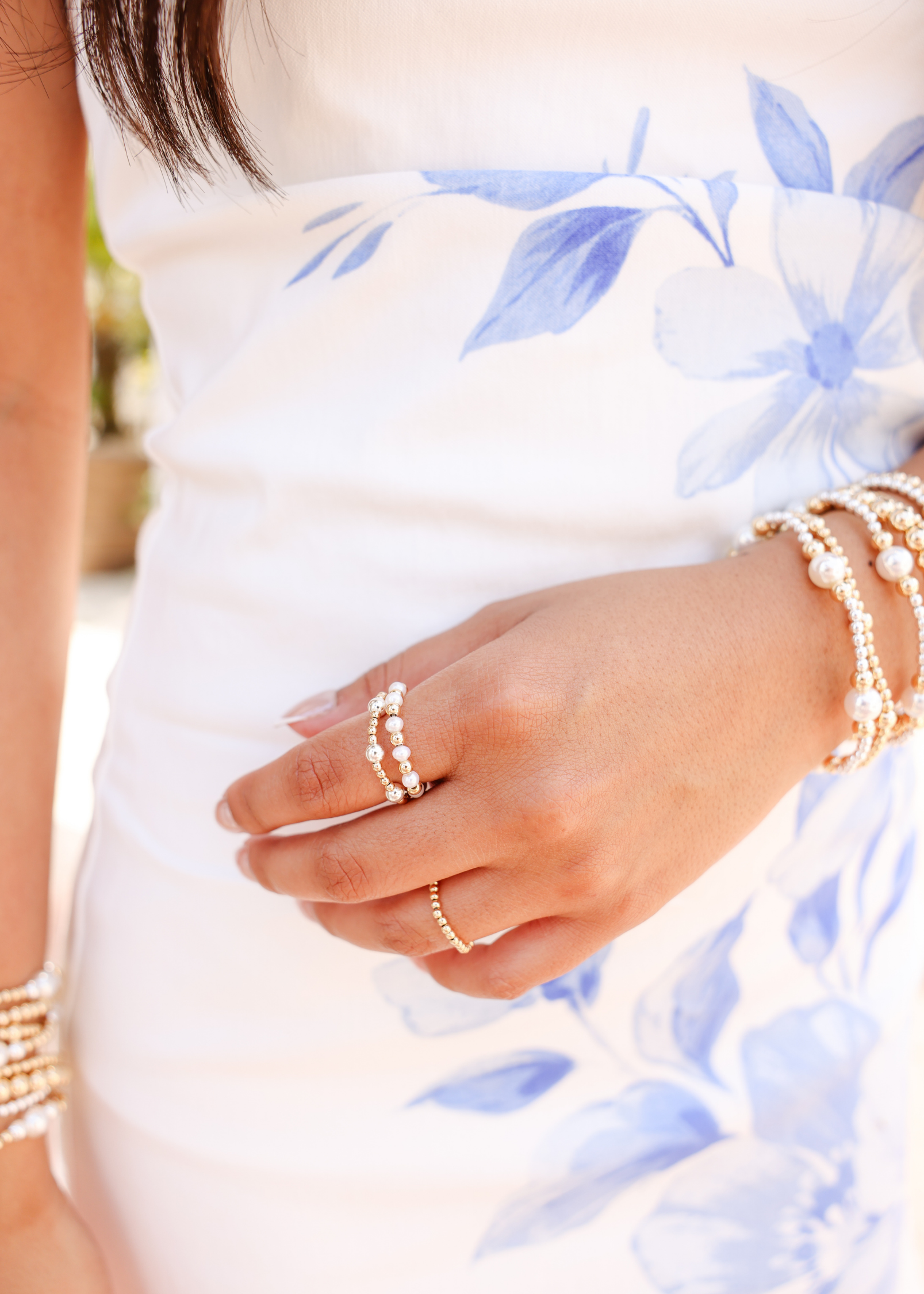 June Ring in Gold with Silver