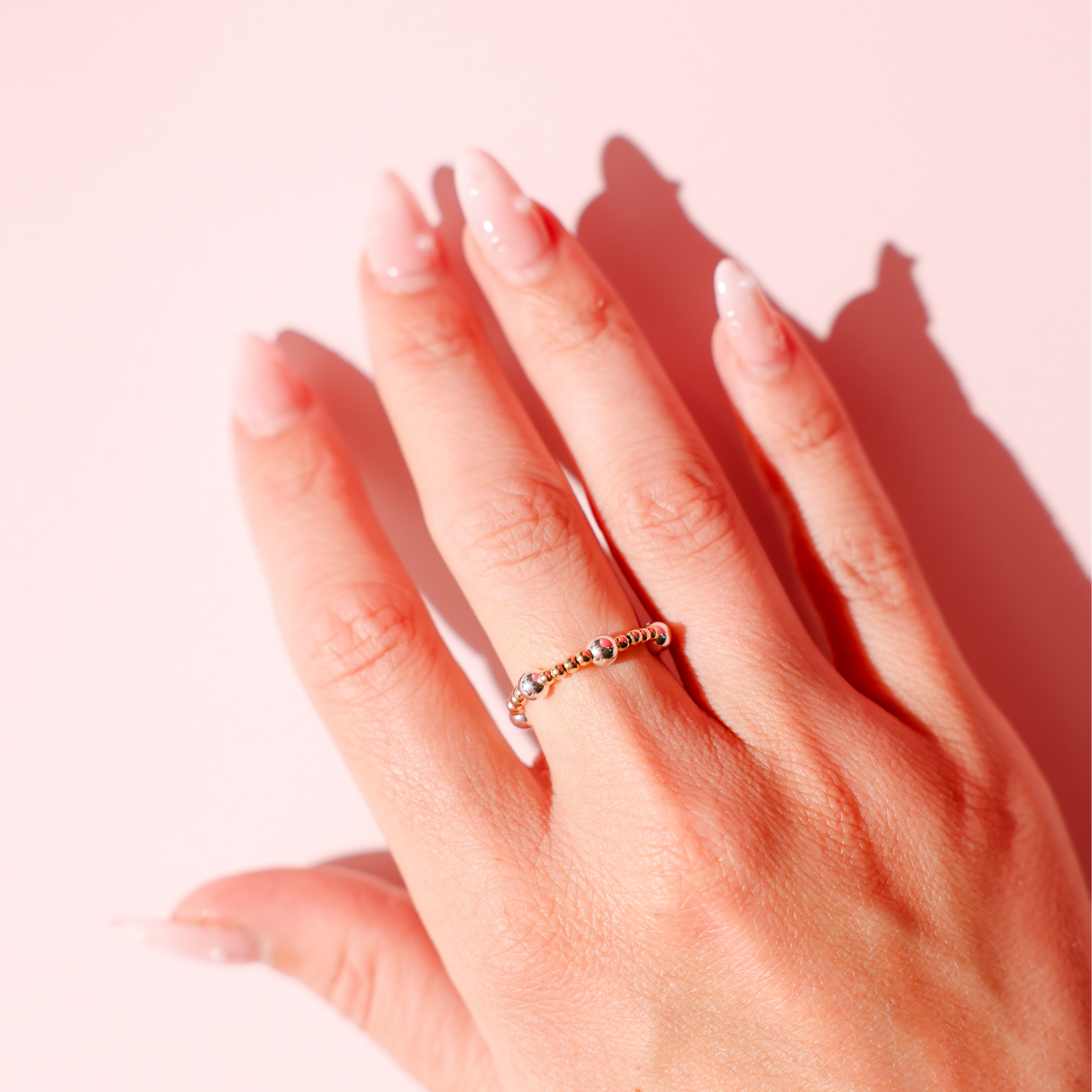 June Ring in Gold with Silver