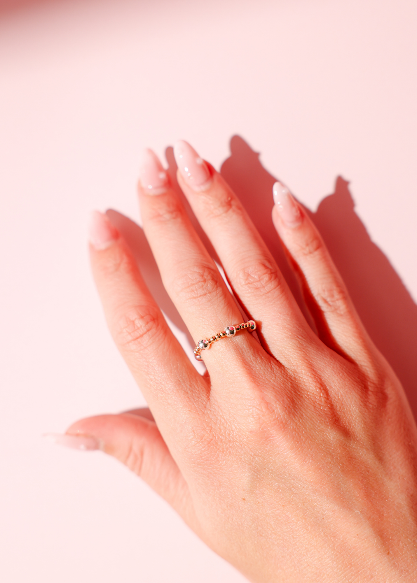 June Ring in Gold with Silver