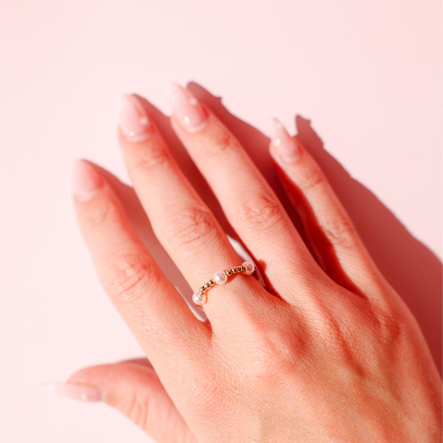 June Pearl Ring in Gold