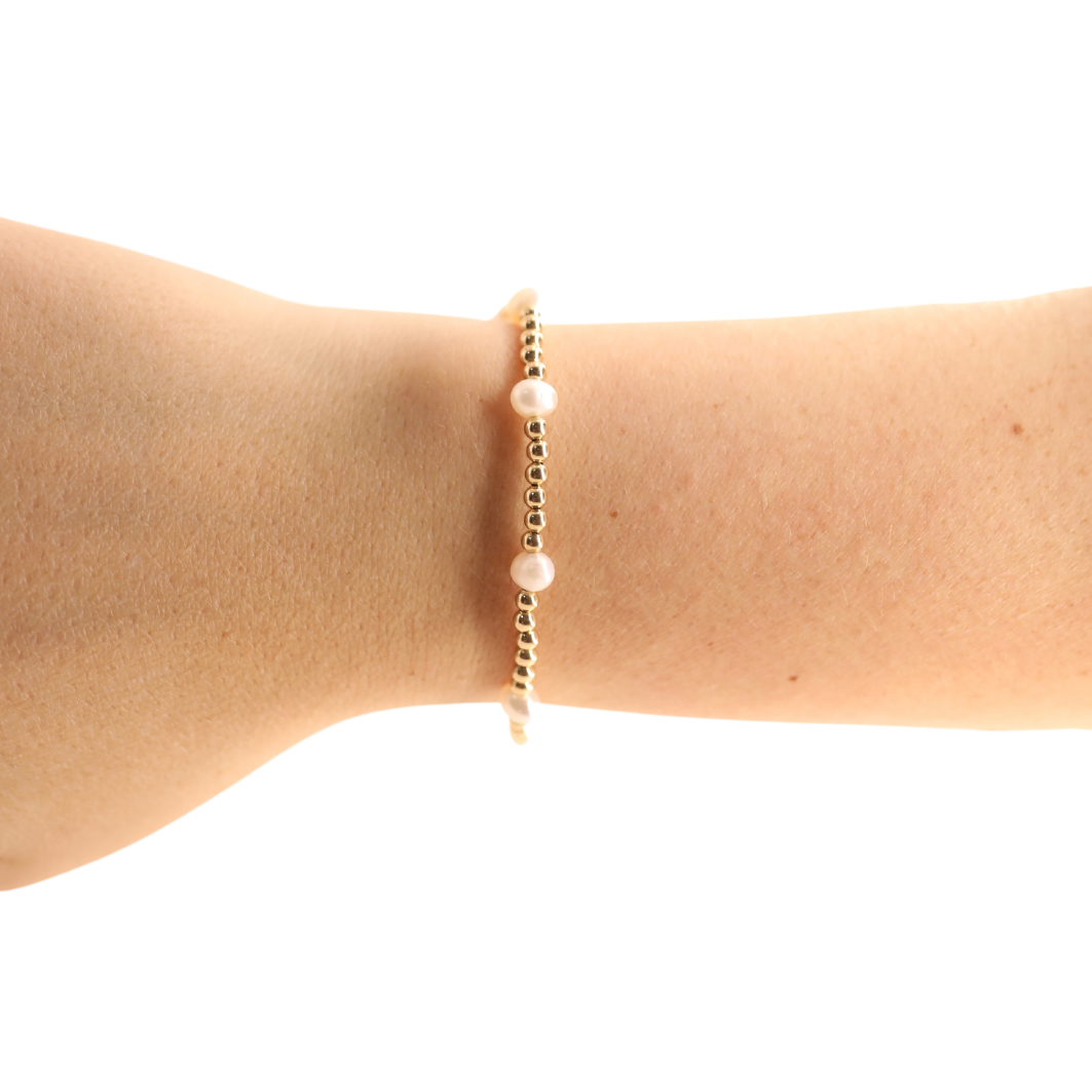 Kate Pearl Bracelet in Gold