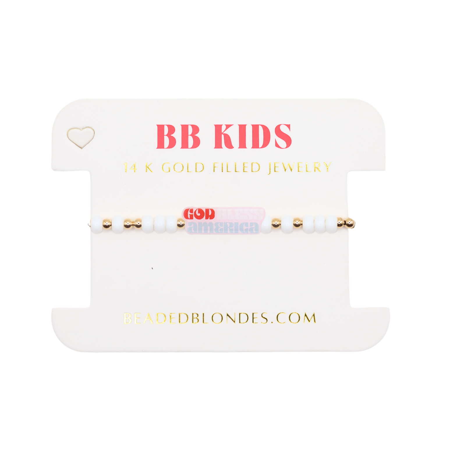 God Bless America Sprinkle Bracelet (Kids Size)