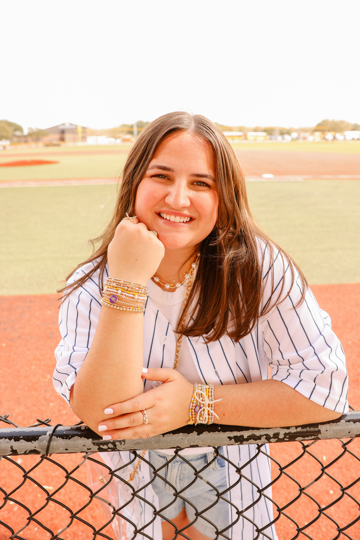 LSU Logo Charm Necklace
